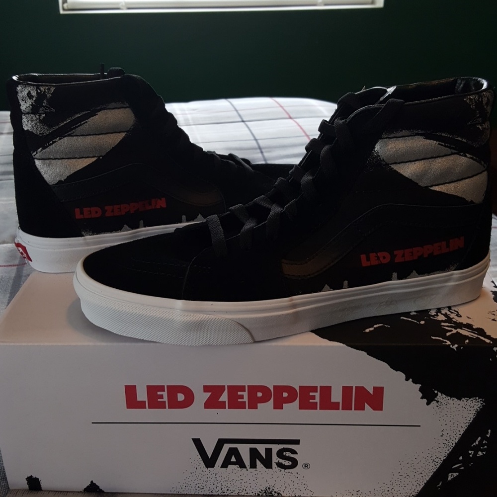 Vans (LED ZEPPELIN) Sk8-HI Blk/Tr Wht